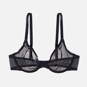 Cuup Plunge Bra in Black NWT 32F